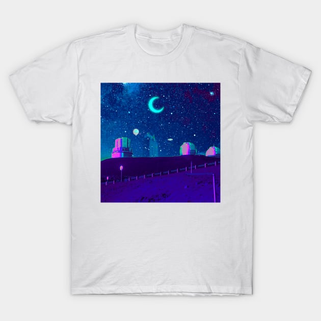 Mauna Kea Dreamwave T-Shirt by lofi_retrowave